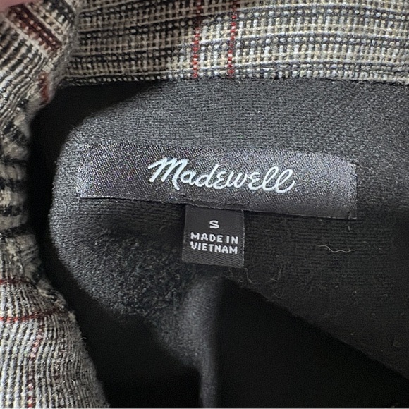 Madewell Bonded Flannel Shirt Jacket Shacket Cohancy Plaid Small Heritage - Picture 11 of 13
